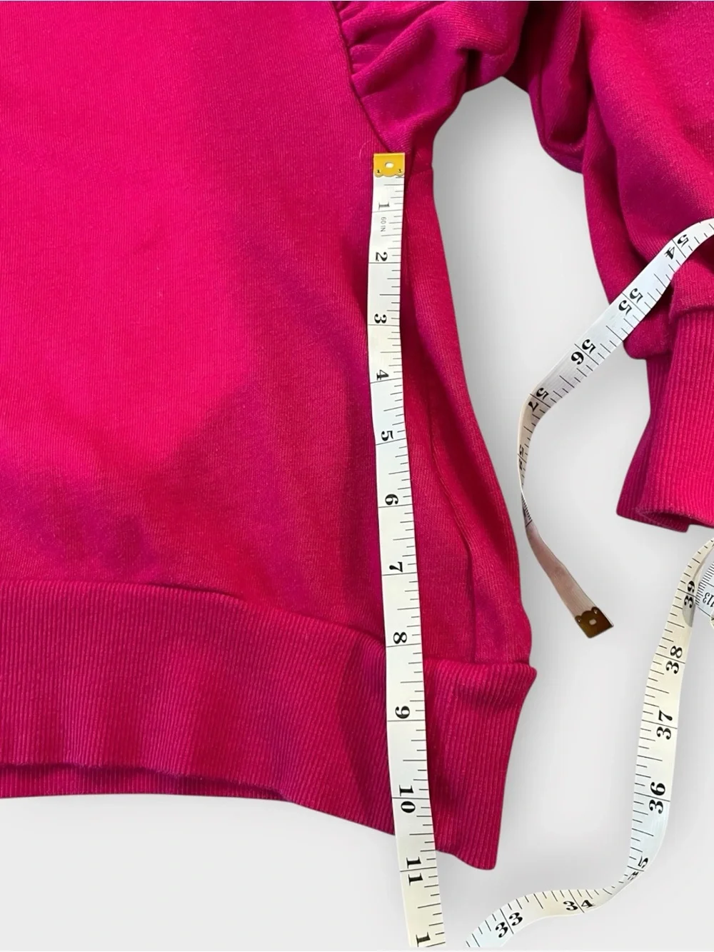 Wild Fable Hot Pink Cropped Sweatshirt Size 2X Plus Size Off the Shoulder crop - Picture 12 of 13